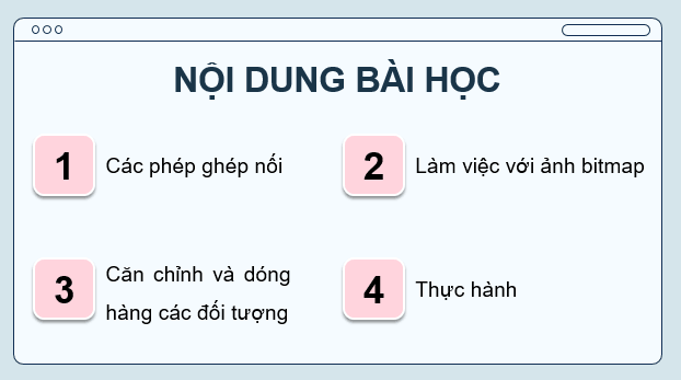 Giáo án điện tử Chuyên đề Tin 11 Kết nối tri thức Bài 4: Chỉnh sửa, ghép nối, kết nối các đối tượng đồ họa | PPT Chuyên đề học tập Tin học 11