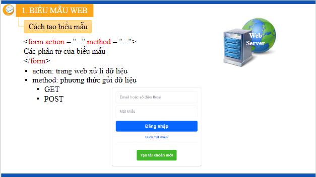 Giáo án điện tử Tin 12 Kết nối tri thức Bài 12: Tạo biểu mẫu | PPT Tin học 12