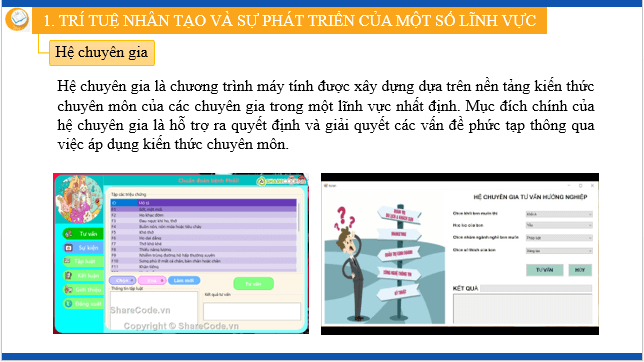 Giáo án điện tử Tin 12 Kết nối tri thức Bài 2: Trí tuệ nhân tạo trong khoa học và đời sống | PPT Tin học 12