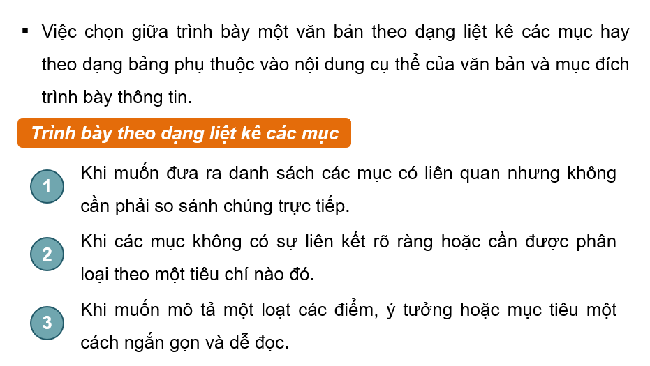 Giáo án điện tử Tin 12 Cánh diều Bài 4: Trình bày nội dung theo dạng danh sách, bảng biểu | PPT Tin học 12