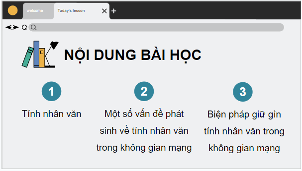 Giáo án điện tử Tin 12 Chân trời sáng tạo Bài D2: Gìn giữ tính nhân văn trong không gian mạng | PPT Tin học 12