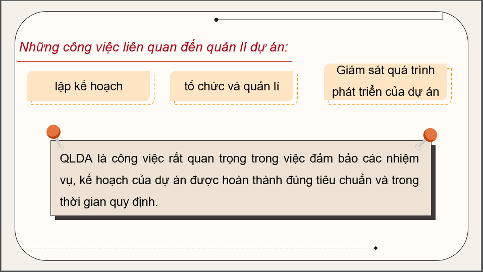 Giáo án điện tử Chuyên đề Tin 12 Kết nối tri thức Bài 1: Quản lí dự án và phần mềm quản lí dự án | PPT Chuyên đề học tập Tin học 12