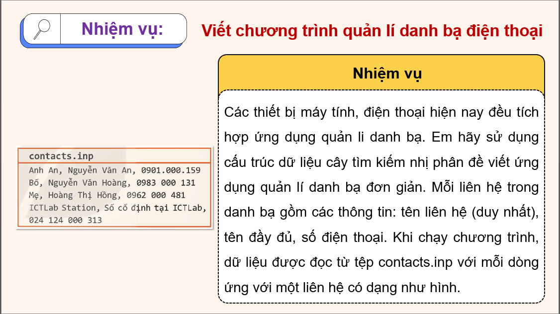 Giáo án điện tử Chuyên đề Tin 12 Kết nối tri thức Bài 10: Thực hành tổng hợp với cây tìm kiếm nhị phân | PPT Chuyên đề học tập Tin học 12