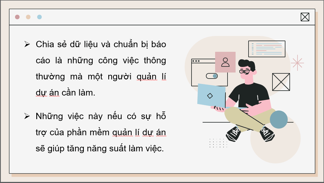 Giáo án điện tử Chuyên đề Tin 12 Kết nối tri thức Bài 5: Tăng năng suất làm việc với phần mềm quản lí dự án | PPT Chuyên đề học tập Tin học 12