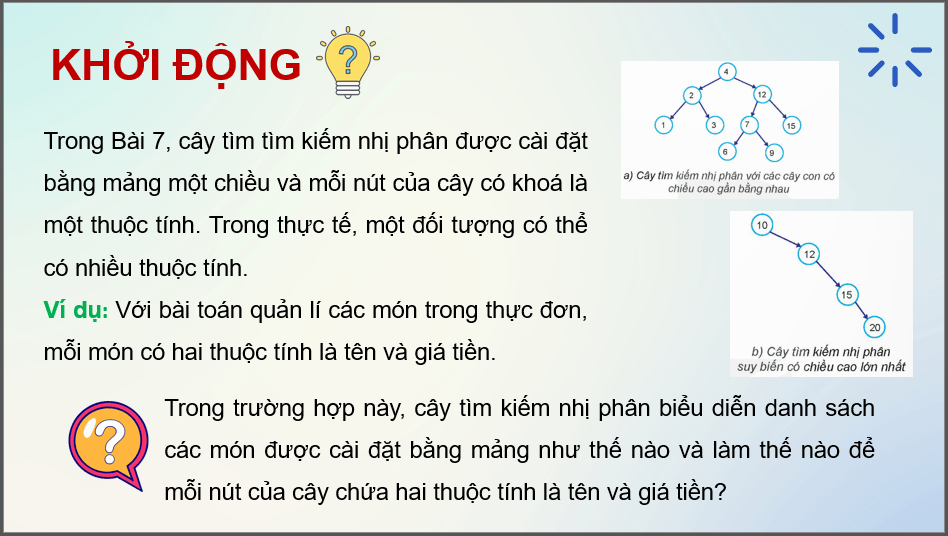 Giáo án điện tử Chuyên đề Tin 12 Kết nối tri thức Bài 8: Thực hành cây tìm kiếm nhị phân | PPT Chuyên đề học tập Tin học 12