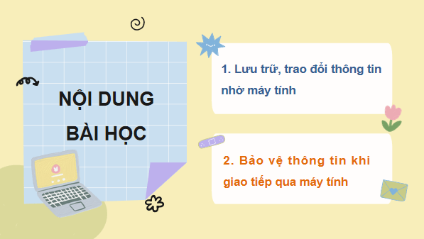 Giáo án điện tử Tin học lớp 3 Kết nối tri thức Bài 10: Bảo vệ thông tin khi dùng máy tính | PPT Tin học lớp 3