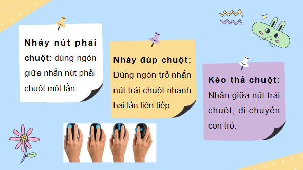 Giáo án điện tử Tin học lớp 3 Kết nối tri thức Bài 13: Luyện tập sử dụng chuột | PPT Tin học lớp 3