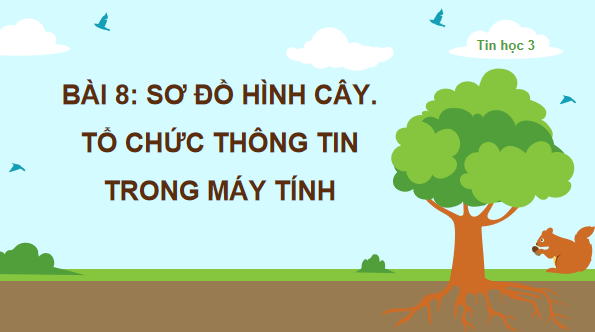 Giáo án điện tử Tin học lớp 3 Kết nối tri thức Bài 8: Sơ đồ hình cây. Tổ chức thông tin trong máy tính | PPT Tin học lớp 3