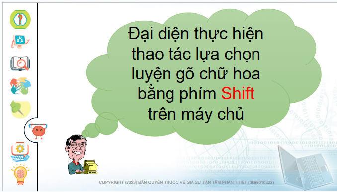 Giáo án điện tử Tin học lớp 4 Chân trời sáng tạo Bài 11B: Thực hành luyện tập gõ bàn phím | PPT Tin học 4