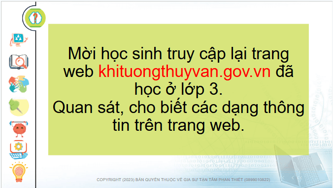 Giáo án điện tử Tin học lớp 4 Chân trời sáng tạo Bài 3: Thông tin trên Internet | PPT Tin học 4