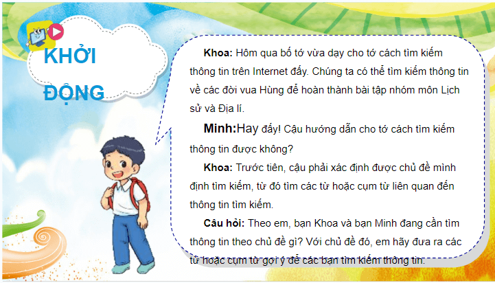 Giáo án điện tử Tin học lớp 4 Kết nối tri thức Bài 4: Tìm kiếm và trao đổi thông tin | PPT Tin học 4
