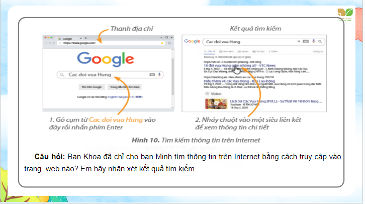 Giáo án điện tử Tin học lớp 4 Kết nối tri thức Bài 4: Tìm kiếm và trao đổi thông tin | PPT Tin học 4