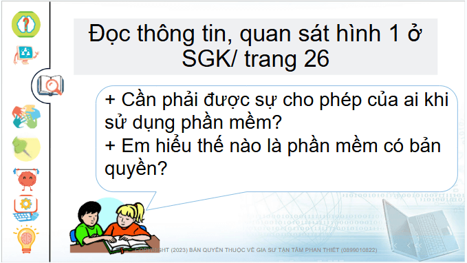 Giáo án điện tử Tin học lớp 4 Chân trời sáng tạo Bài 6: Sử dụng phần mềm khi được phép | PPT Tin học 4