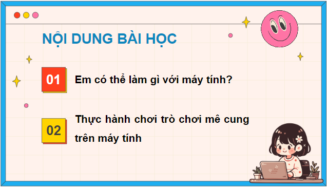 Giáo án điện tử Tin học lớp 5 Kết nối tri thức Bài 1: Em có thể làm gì với máy tính? | PPT Tin học 5