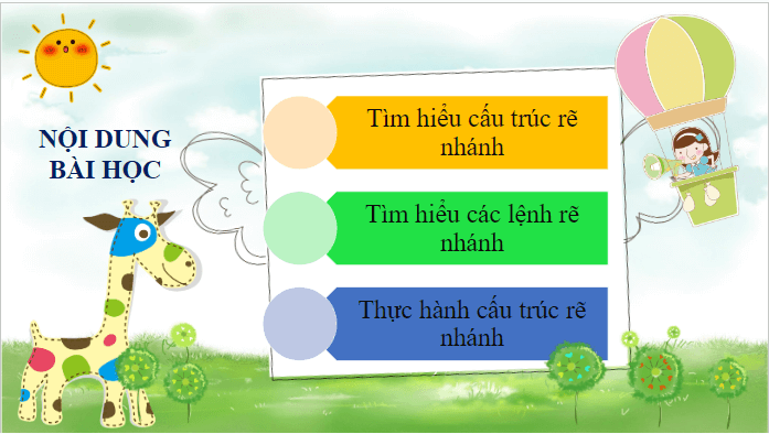 Giáo án điện tử Tin học lớp 5 Kết nối tri thức Bài 13: Cấu trúc rẽ nhánh | PPT Tin học 5