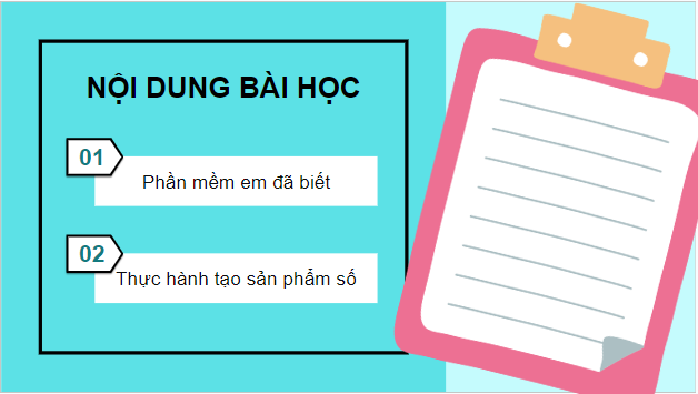 Giáo án điện tử Tin học lớp 5 Cánh diều Bài 2: Thực hành tạo sản phẩm số | PPT Tin học 5