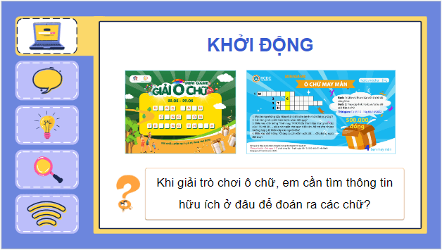 Giáo án điện tử Tin học lớp 5 Cánh diều Bài 2: Thực hành tìm kiếm và chọn thông tin trong giải quyết vấn đề | PPT Tin học 5