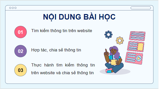 Giáo án điện tử Tin học lớp 5 Kết nối tri thức Bài 2: Tìm kiếm thông tin trên website | PPT Tin học 5