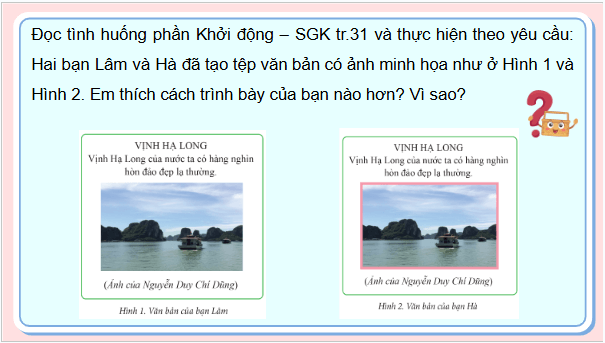 Giáo án điện tử Tin học lớp 5 Cánh diều Bài 3: Thực hành chèn ảnh vào văn bản | PPT Tin học 5