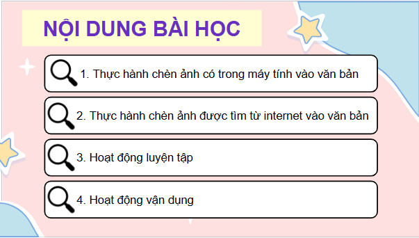 Giáo án điện tử Tin học lớp 5 Cánh diều Bài 3: Thực hành chèn ảnh vào văn bản | PPT Tin học 5