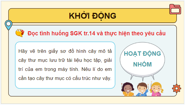 Giáo án điện tử Tin học lớp 5 Chân trời sáng tạo Bài 4: Tổ chức, lưu trữ và tìm tệp, thư mục trong máy tính | PPT Tin học 5