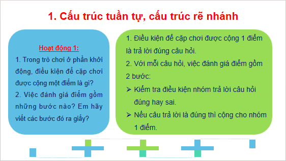 Giáo án điện tử Tin 6 Kết nối tri thức Bài 16: Cấu trúc điều khiển | PPT Tin học 6