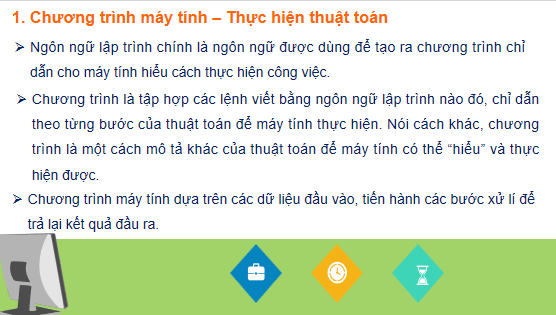 Giáo án điện tử Tin 6 Kết nối tri thức Bài 17: Chương trình máy tính | PPT Tin học 6