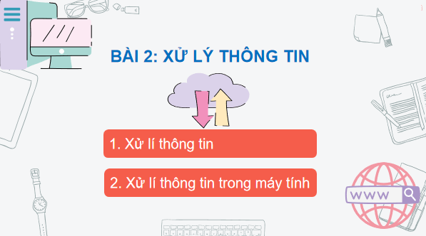 Giáo án điện tử Tin 6 Kết nối tri thức Bài 2: Xử lý thông tin | PPT Tin học 6
