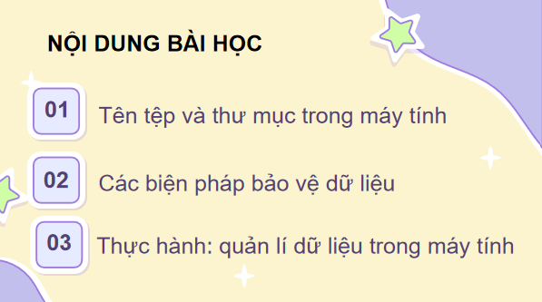 Giáo án điện tử Tin 7 Kết nối tri thức Bài 3: Quản lí dữ liệu trong máy tính | PPT Tin học 7