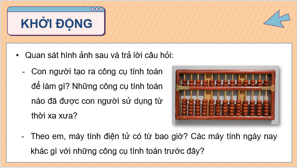 Giáo án điện tử Tin 8 Chân trời sáng tạo Bài 1: Lịch Sử phát triển máy tính | PPT Tin học 8