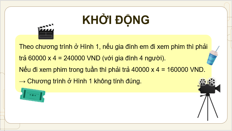 Giáo án điện tử Tin 8 Chân trời sáng tạo Bài 13: Cấu trúc rẽ nhánh | PPT Tin học 8