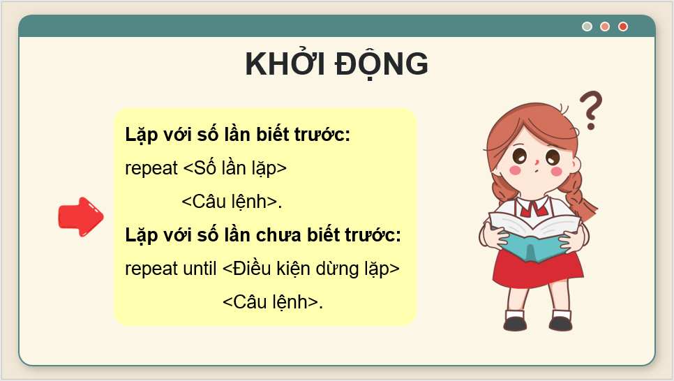 Giáo án điện tử Tin 8 Chân trời sáng tạo Bài 14: Cấu trúc lặp | PPT Tin học 8