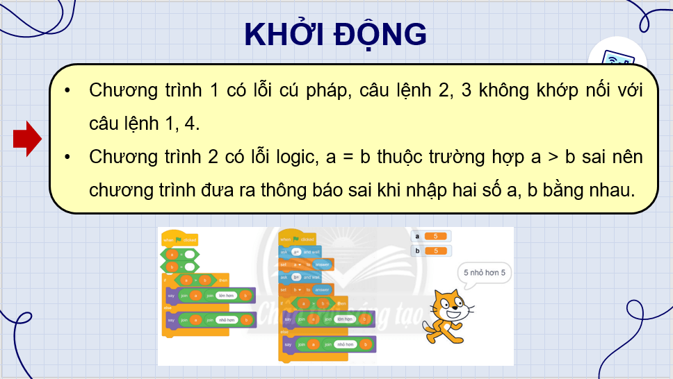 Giáo án điện tử Tin 8 Chân trời sáng tạo Bài 15: Gỡ lỗi chương trình | PPT Tin học 8