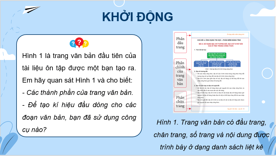 Giáo án điện tử Tin 8 Chân trời sáng tạo Bài 9A: Trình bày văn bản | PPT Tin học 8