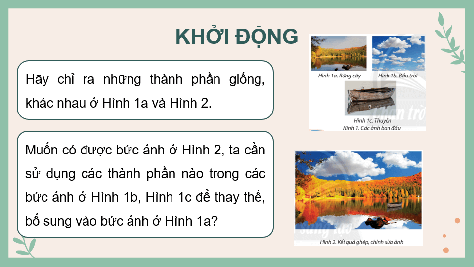 Giáo án điện tử Tin 8 Chân trời sáng tạo Bài 9B: Ghép ảnh | PPT Tin học 8