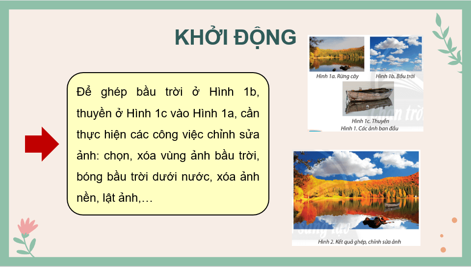 Giáo án điện tử Tin 8 Chân trời sáng tạo Bài 9B: Ghép ảnh | PPT Tin học 8