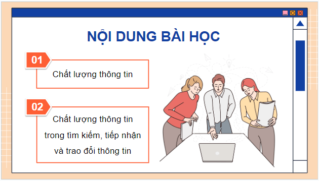 Giáo án điện tử Tin 9 Cánh diều Bài 2: Chất lượng thông tin khi tìm kiếm, tiếp nhận và trao đổi thông tin | PPT Tin học 9