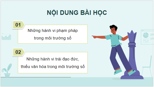 Giáo án điện tử Tin 9 Cánh diều Bài 2: Khía cạnh pháp lí, đạo đức, văn hoá của việc trao đổi thông tin qua mạng | PPT Tin học 9