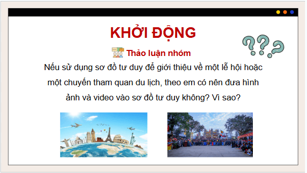 Giáo án điện tử Tin 9 Cánh diều Bài 2: Sử dụng sơ đồ tư duy trình bày thông tin trong trao đổi và hợp tác | PPT Tin học 9