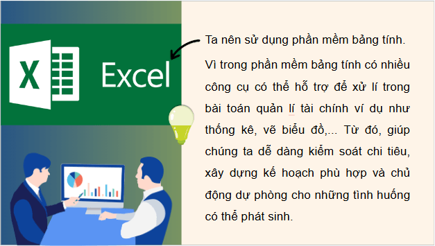 Giáo án điện tử Tin 9 Chân trời sáng tạo Bài 6A: Tổ chức dữ liệu cho dự án quản lí tài chính gia đình | PPT Tin học 9