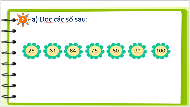 Giáo án điện tử Toán lớp 1 Ôn tập các số các số trong phạm vi 100 | PPT Toán lớp 1 Cánh diều