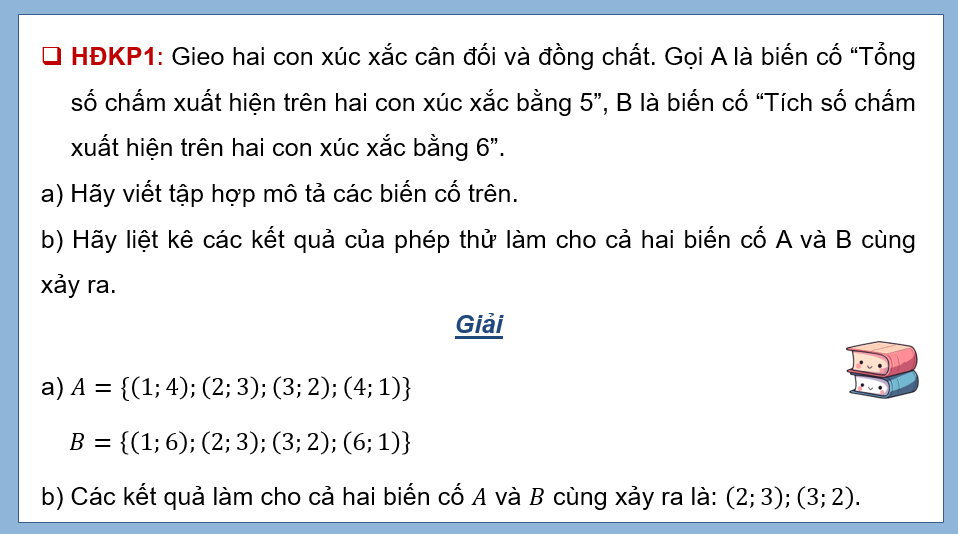 Giáo án điện tử Toán 11 Chân trời Bài 1: Biến cố giao và quy tắc nhân xác suất | PPT Toán 11 Chân trời sáng tạo