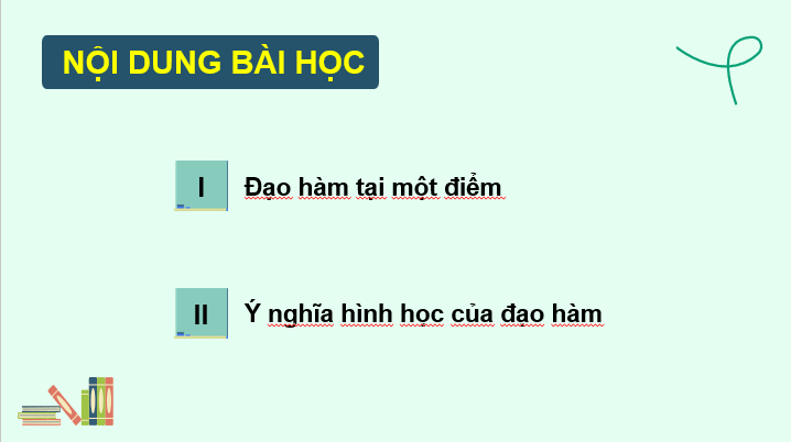 Giáo án điện tử Toán 11 Cánh diều Bài 1: Định nghĩa đạo hàm. Ý nghĩa hình học của đạo hàm | PPT Toán 11