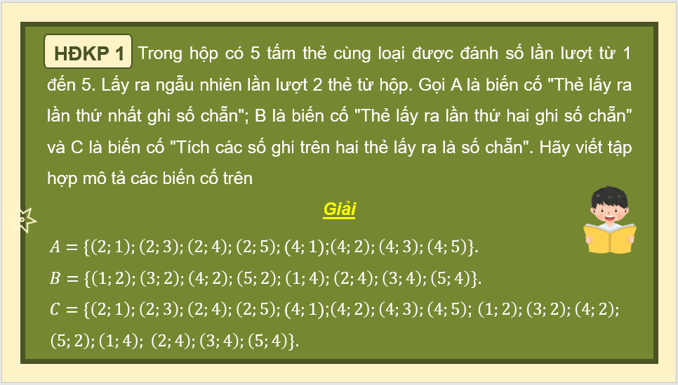 Giáo án điện tử Toán 11 Chân trời Bài 2: Biến cố hợp và quy tắc cộng xác suất | PPT Toán 11 Chân trời sáng tạo