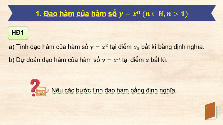 Giáo án điện tử Toán 11 Cánh diều Bài 2: Các quy tắc tính đạo hàm | PPT Toán 11