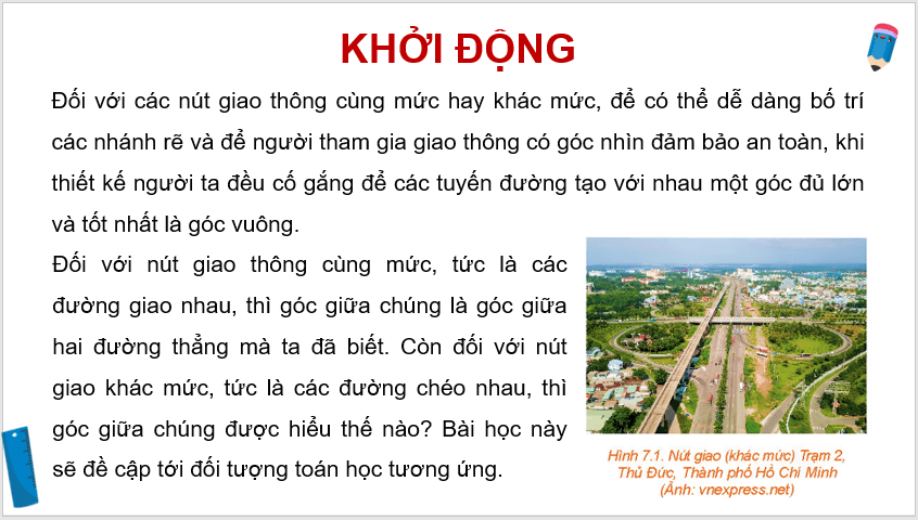 Giáo án điện tử Toán 11 Kết nối Bài 22: Hai đường thẳng vuông góc | PPT Toán 11 Kết nối tri thức