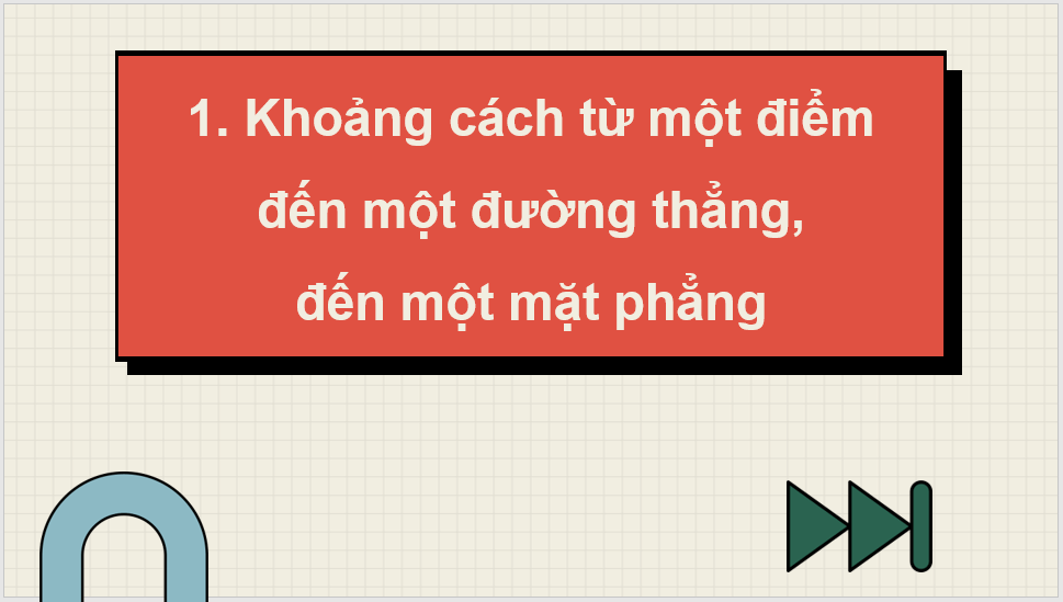 Giáo án điện tử Toán 11 Kết nối Bài 26: Khoảng cách | PPT Toán 11 Kết nối tri thức