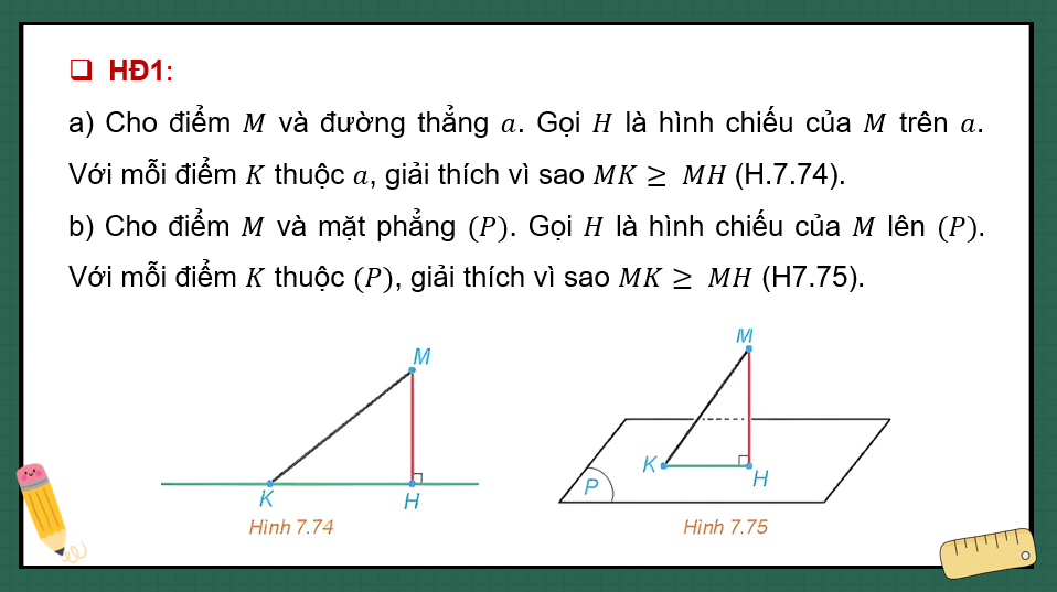 Giáo án điện tử Toán 11 Kết nối Bài 26: Khoảng cách | PPT Toán 11 Kết nối tri thức