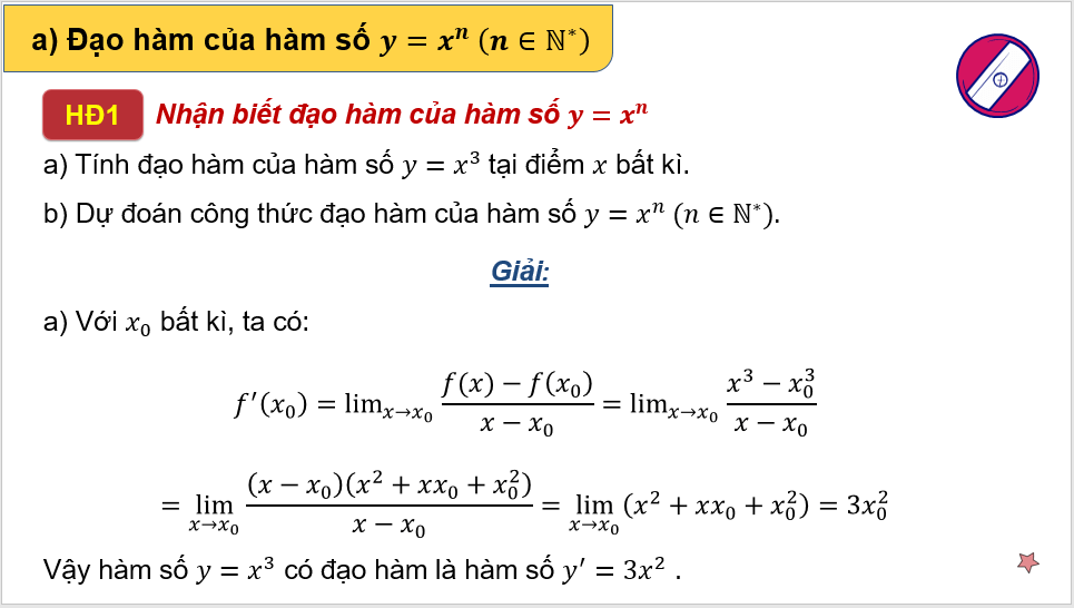 Giáo án điện tử Toán 11 Kết nối Bài 32: Các quy tắc tính đạo hàm | PPT Toán 11 Kết nối tri thức