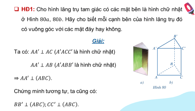 Giáo án điện tử Toán 11 Cánh diều Bài 6: Hình lăng trụ đứng. Hình chóp đều. Thể tích của một số hình khối | PPT Toán 11